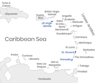 Caribbean Map